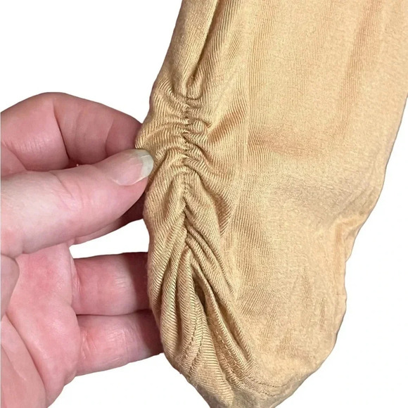 LOGO by Lori Goldstein Long Boho Tunic Blouse Front pockets Size S - Picture 2 of 8